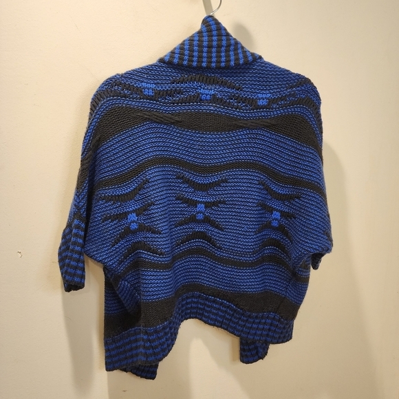 Express women's blue open front knitted cardigan size XS - Picture 4 of 9